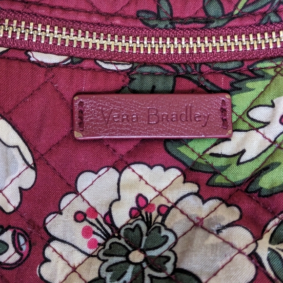 Vera Bradley Tote in Bordeaux Blooms - Picture 4 of 5